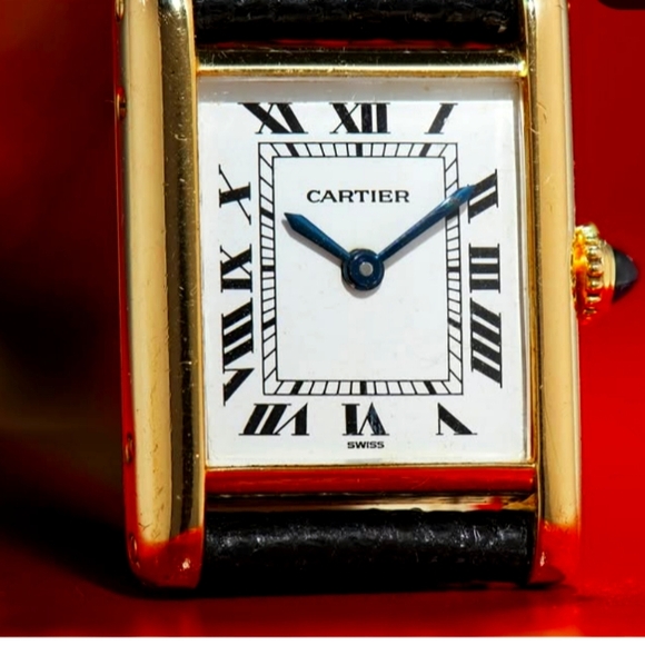 CARTIER 18K Tank Jewelry - SOLD IN OUR STORE 18K CARTIER Tank Quartz Gold Watch
